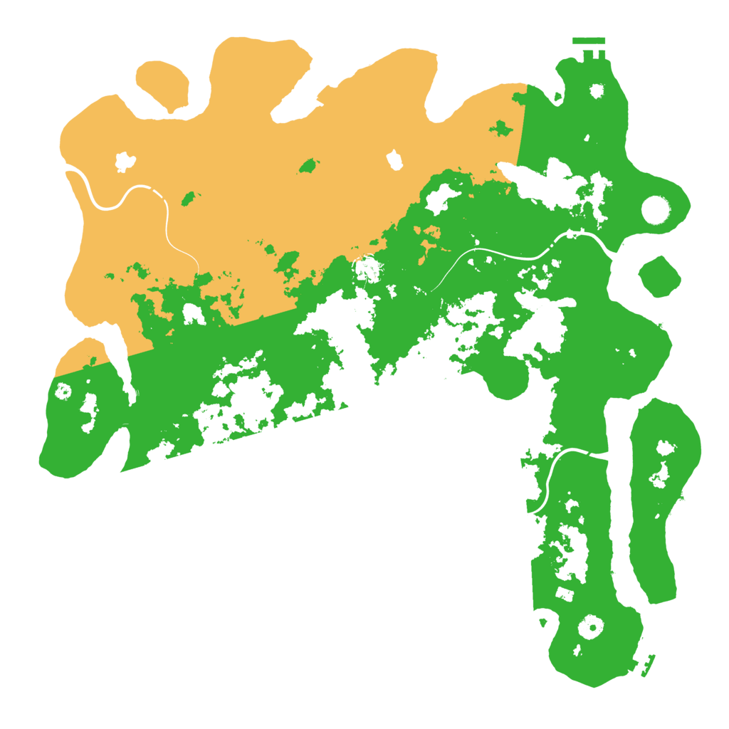 Biome Rust Map: Procedural Map, Size: 4500, Seed: 590557787