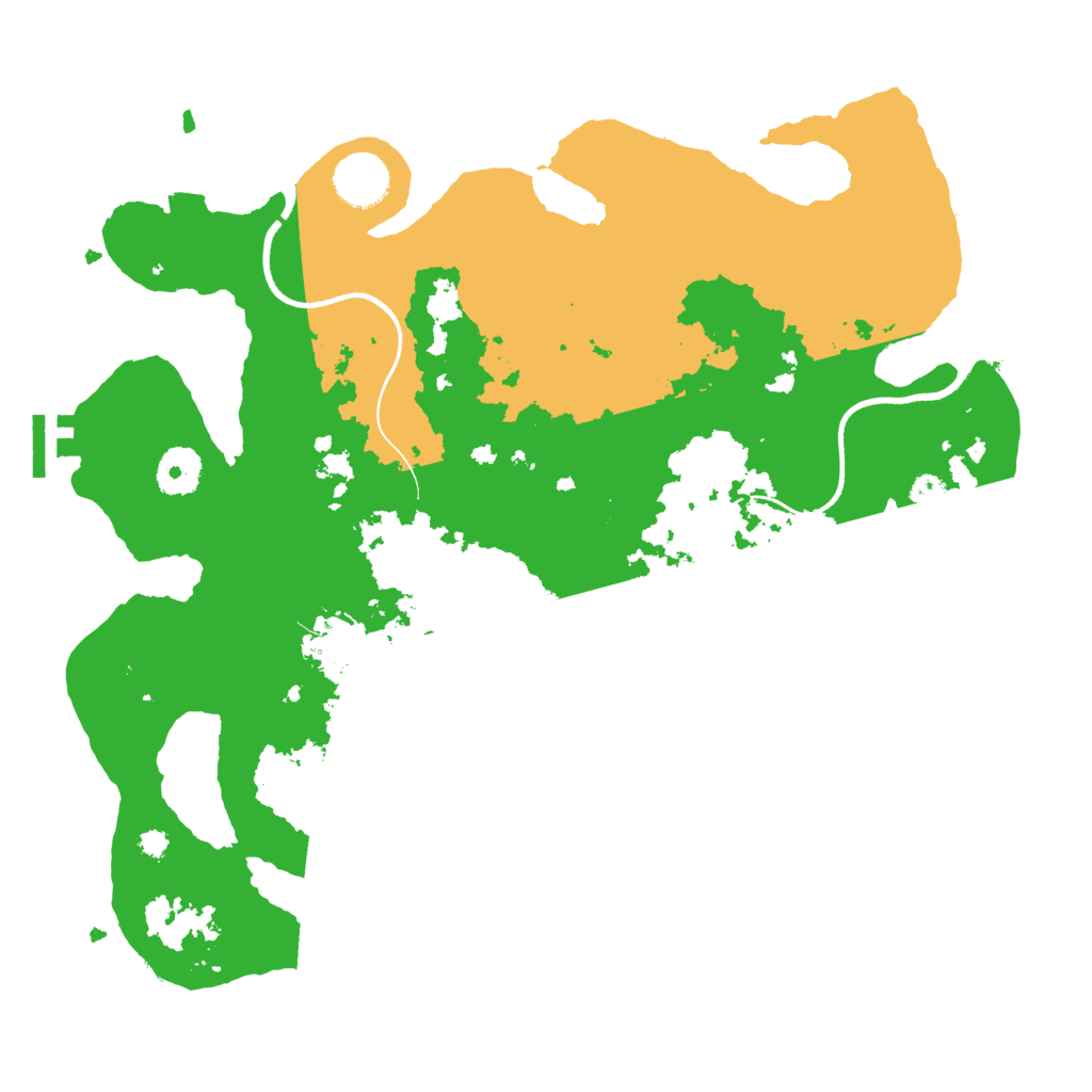 Biome Rust Map: Procedural Map, Size: 3500, Seed: 689851091