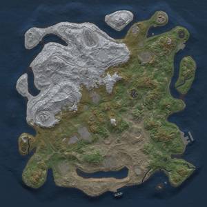 Thumbnail Rust Map: Procedural Map, Size: 4250, Seed: 284354796, 19 Monuments