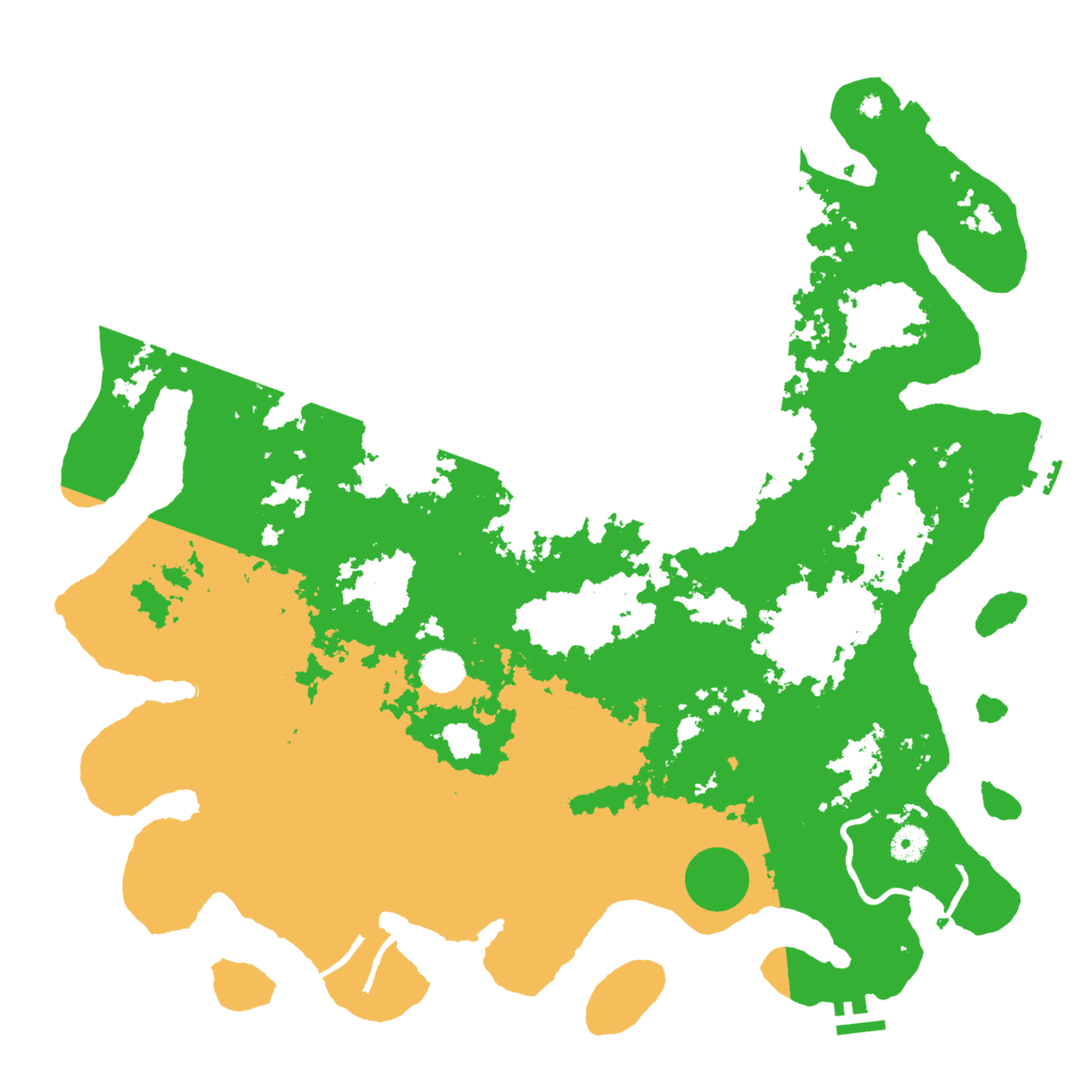 Biome Rust Map: Procedural Map, Size: 4500, Seed: 728281261