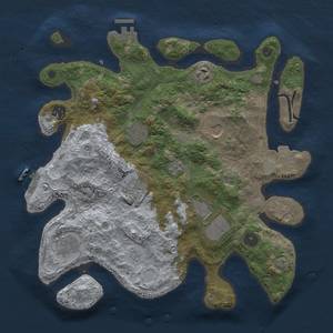 Thumbnail Rust Map: Procedural Map, Size: 3500, Seed: 1446117250, 16 Monuments