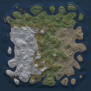 Thumbnail Rust Map: Procedural Map, Size: 4500, Seed: 1244523519, 19 Monuments