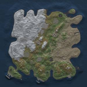 Thumbnail Rust Map: Procedural Map, Size: 3750, Seed: 258453063, 18 Monuments