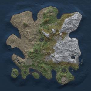 Thumbnail Rust Map: Procedural Map, Size: 3000, Seed: 291032797, 13 Monuments