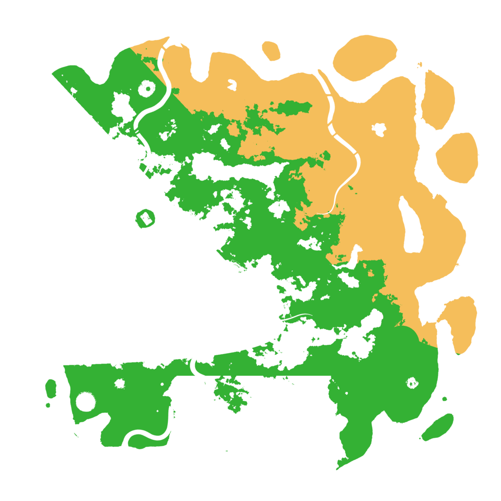 Biome Rust Map: Procedural Map, Size: 4500, Seed: 250971475
