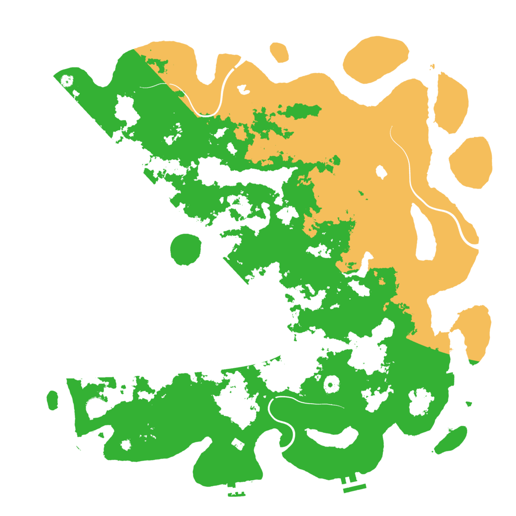 Biome Rust Map: Procedural Map, Size: 4500, Seed: 250971475