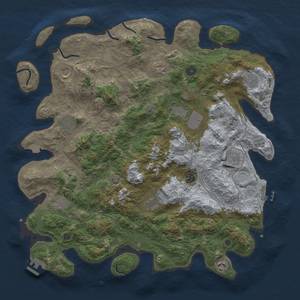 Thumbnail Rust Map: Procedural Map, Size: 4500, Seed: 240905, 19 Monuments