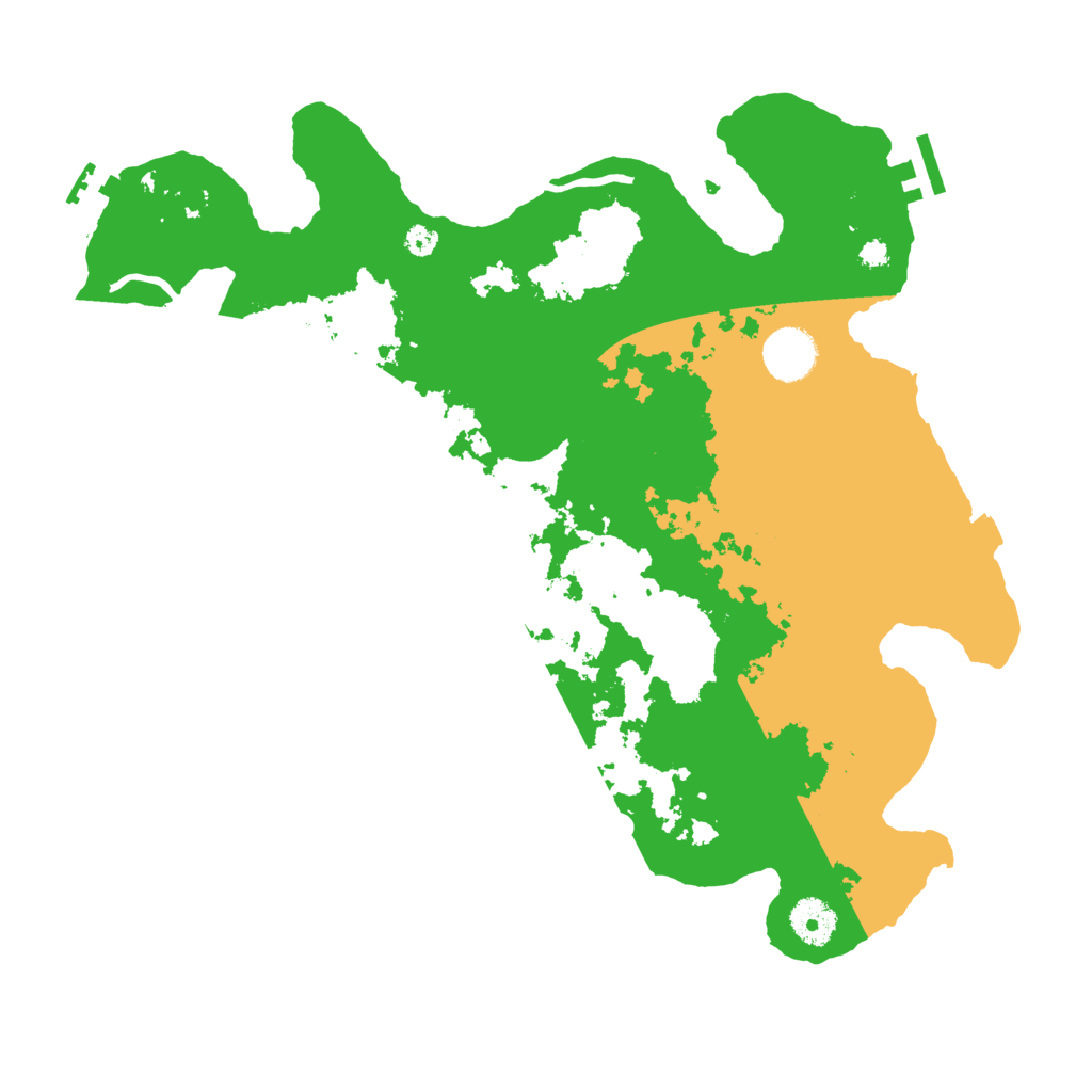 Biome Rust Map: Procedural Map, Size: 3600, Seed: 50924