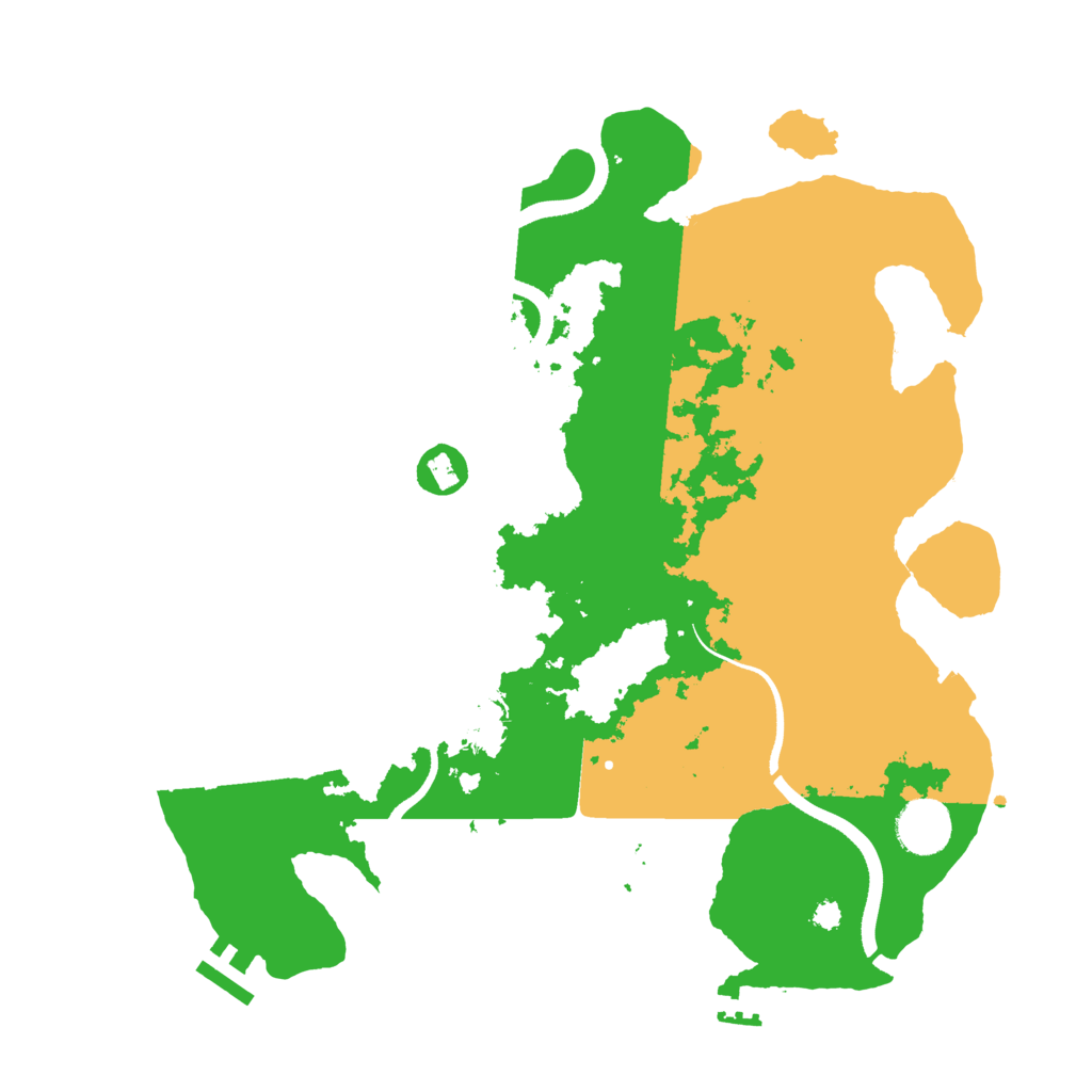 Biome Rust Map: Procedural Map, Size: 3500, Seed: 291937957