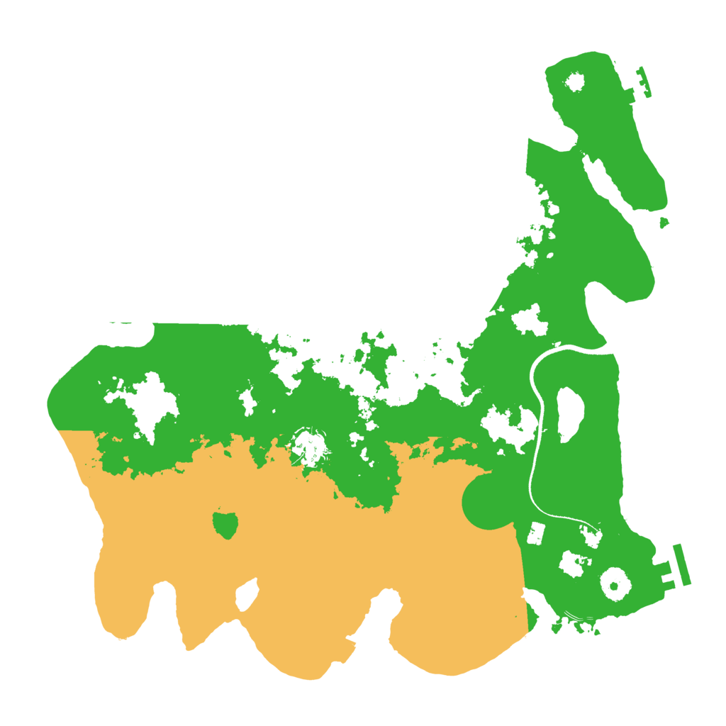 Biome Rust Map: Procedural Map, Size: 3500, Seed: 26255981