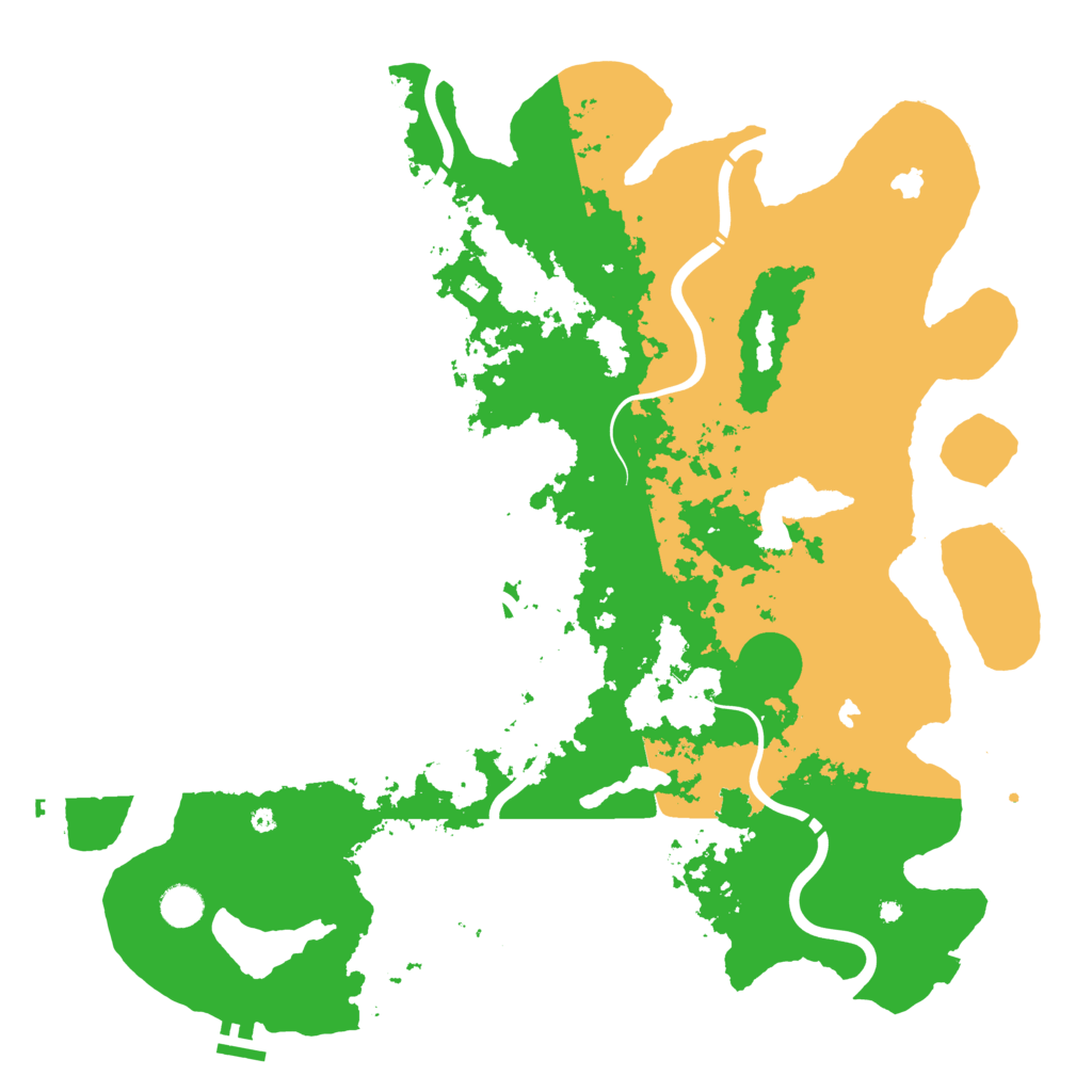 Biome Rust Map: Procedural Map, Size: 4500, Seed: 665565031
