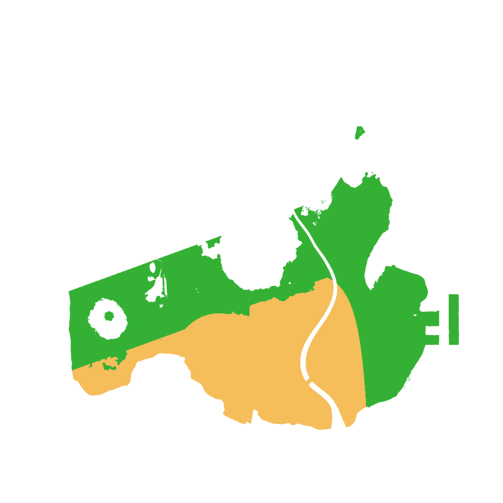 Biome Rust Map: Procedural Map, Size: 2000, Seed: 768157793
