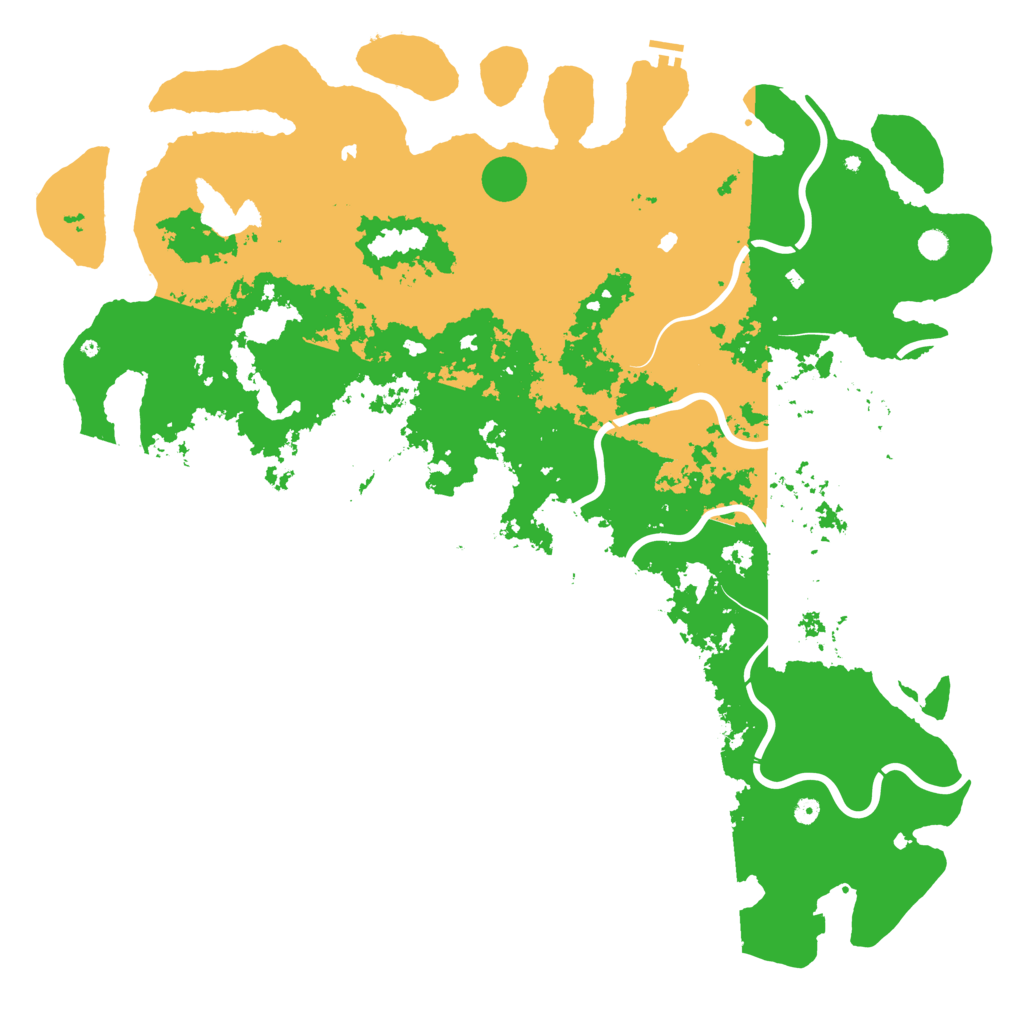 Biome Rust Map: Procedural Map, Size: 6000, Seed: 1999022788