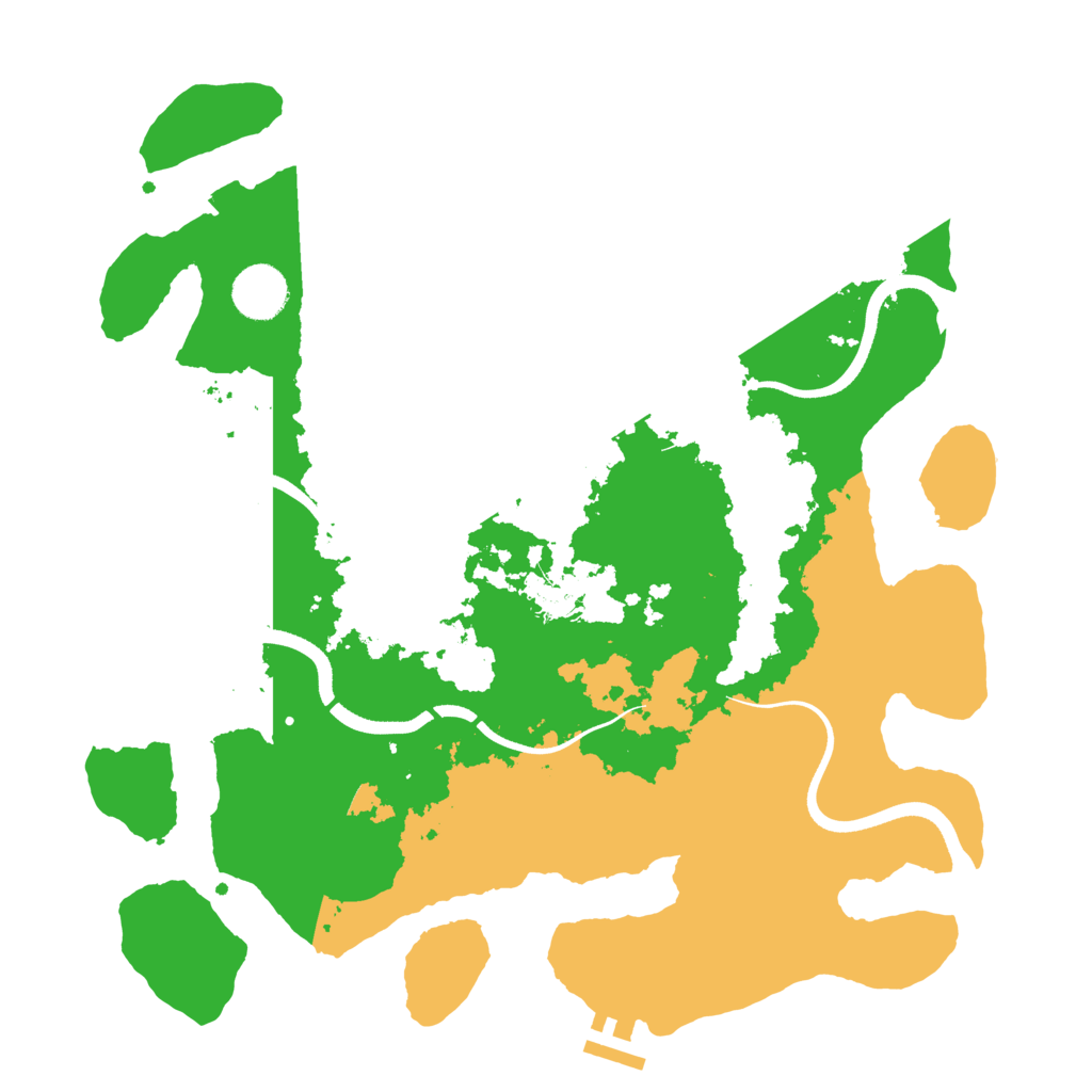 Biome Rust Map: Procedural Map, Size: 3550, Seed: 1028720284