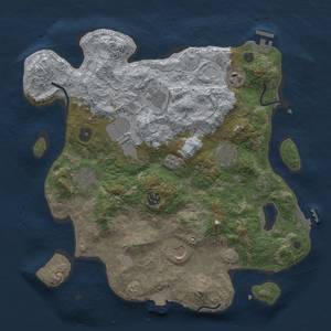 Thumbnail Rust Map: Procedural Map, Size: 3600, Seed: 1443923113, 16 Monuments