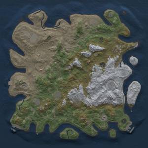 Thumbnail Rust Map: Procedural Map, Size: 4500, Seed: 1436564424, 19 Monuments