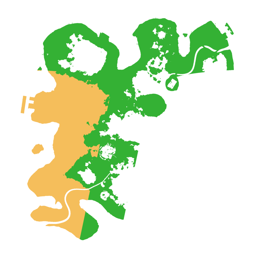 Biome Rust Map: Procedural Map, Size: 3000, Seed: 25738