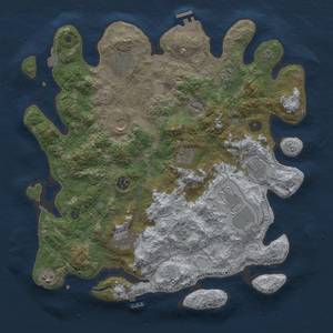 Thumbnail Rust Map: Procedural Map, Size: 4000, Seed: 365421, 18 Monuments