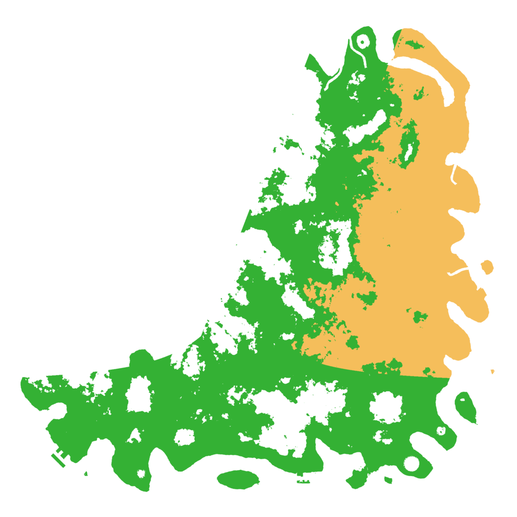 Biome Rust Map: Procedural Map, Size: 6000, Seed: 14857854