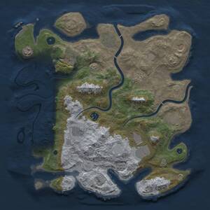 Thumbnail Rust Map: Procedural Map, Size: 3800, Seed: 310482, 15 Monuments