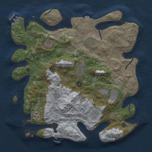 Thumbnail Rust Map: Procedural Map, Size: 3800, Seed: 310482, 18 Monuments