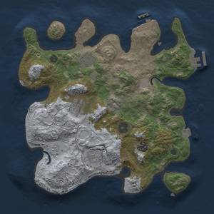 Thumbnail Rust Map: Procedural Map, Size: 3000, Seed: 31228, 11 Monuments