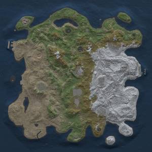 Thumbnail Rust Map: Procedural Map, Size: 4250, Seed: 516076852, 19 Monuments