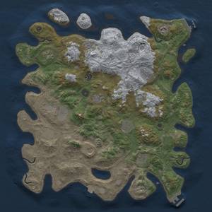 Thumbnail Rust Map: Procedural Map, Size: 4250, Seed: 1538128976, 19 Monuments