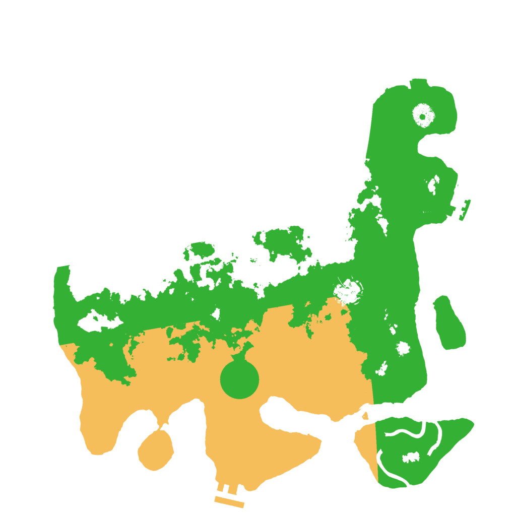 Biome Rust Map: Procedural Map, Size: 3500, Seed: 21314151