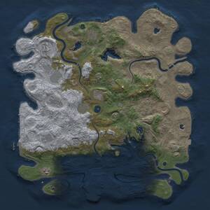 Thumbnail Rust Map: Procedural Map, Size: 4500, Seed: 12022219, 17 Monuments