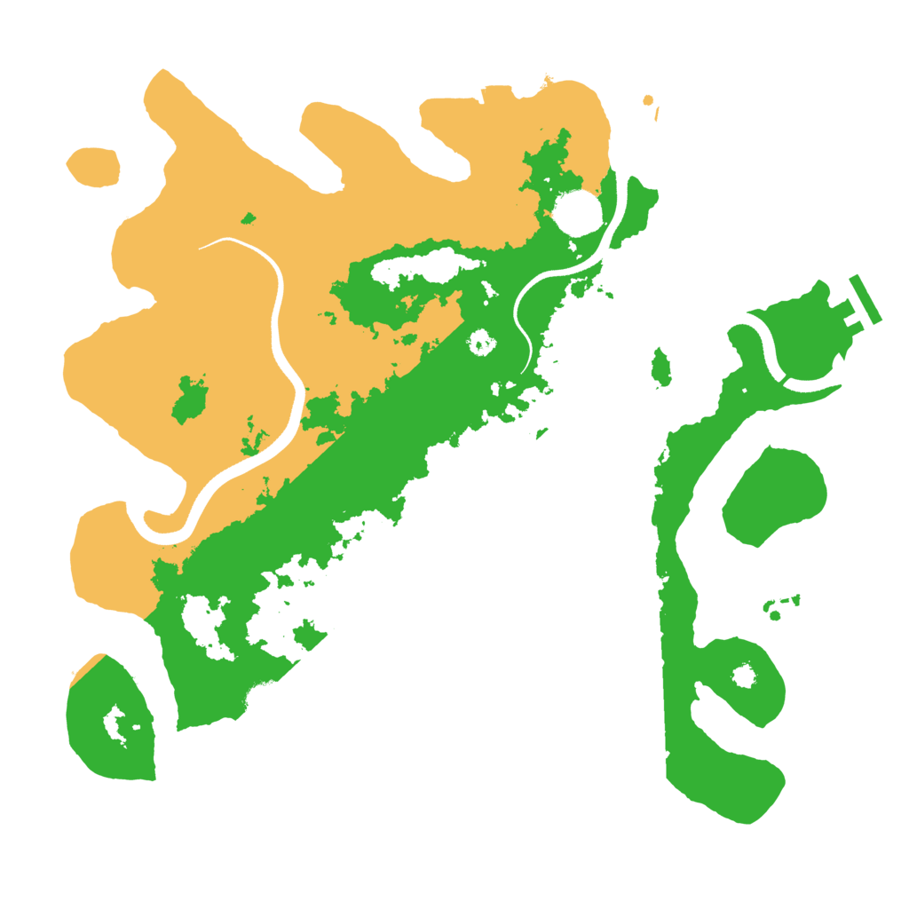 Biome Rust Map: Procedural Map, Size: 3500, Seed: 429902498