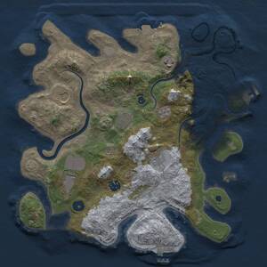 Thumbnail Rust Map: Procedural Map, Size: 3500, Seed: 429902498, 13 Monuments