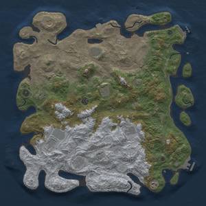 Thumbnail Rust Map: Procedural Map, Size: 4500, Seed: 688882969, 19 Monuments