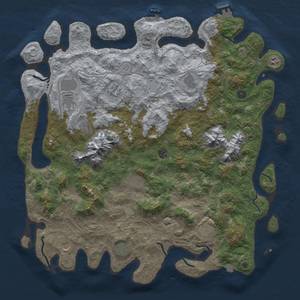 Thumbnail Rust Map: Procedural Map, Size: 5000, Seed: 45692498, 19 Monuments