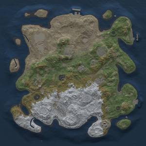 Thumbnail Rust Map: Procedural Map, Size: 3600, Seed: 2120322868, 17 Monuments