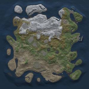 Thumbnail Rust Map: Procedural Map, Size: 3750, Seed: 1886021919, 17 Monuments