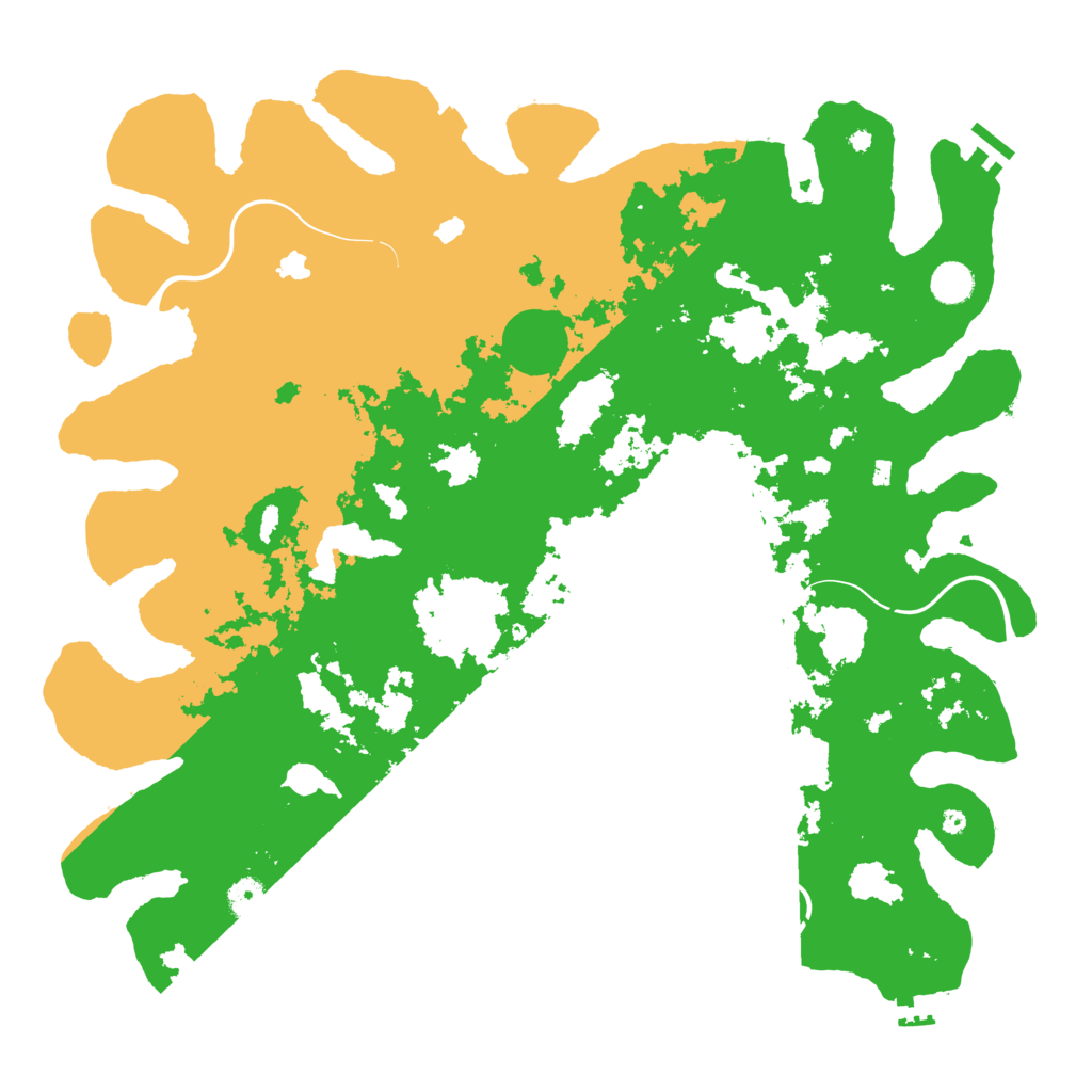 Biome Rust Map: Procedural Map, Size: 4500, Seed: 2016537852