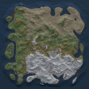 Thumbnail Rust Map: Procedural Map, Size: 4500, Seed: 1980313680, 19 Monuments