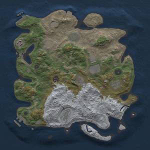 Thumbnail Rust Map: Procedural Map, Size: 3500, Seed: 332400295, 16 Monuments