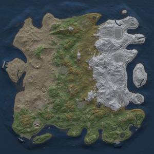 Thumbnail Rust Map: Procedural Map, Size: 4500, Seed: 1123183689, 19 Monuments