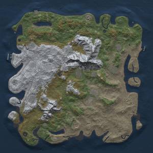 Thumbnail Rust Map: Procedural Map, Size: 5000, Seed: 19078159, 19 Monuments