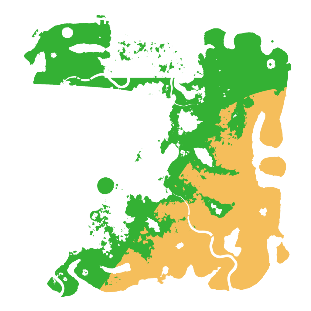 Biome Rust Map: Procedural Map, Size: 5000, Seed: 19078159