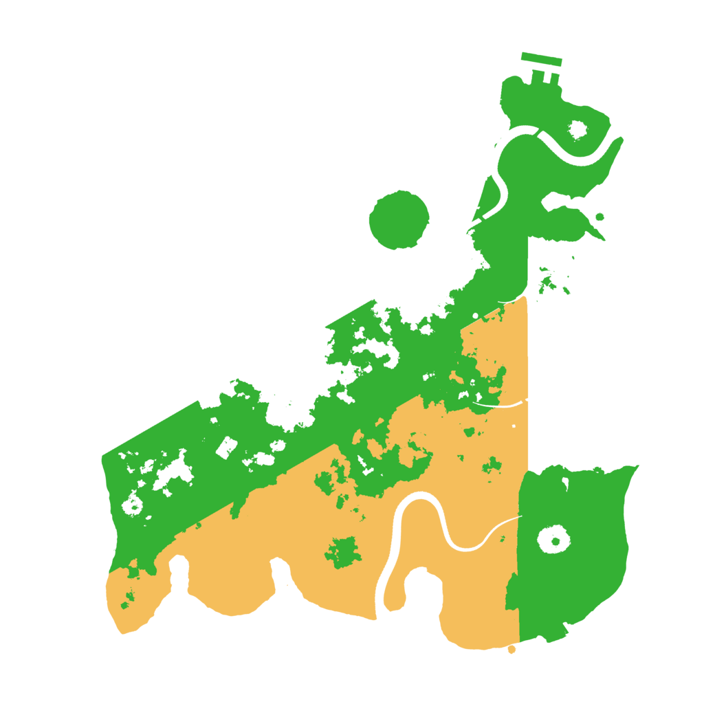 Biome Rust Map: Procedural Map, Size: 3500, Seed: 640580680