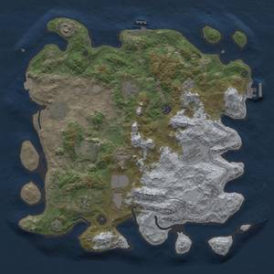 Thumbnail Rust Map: Procedural Map, Size: 4000, Seed: 1525954239, 17 Monuments