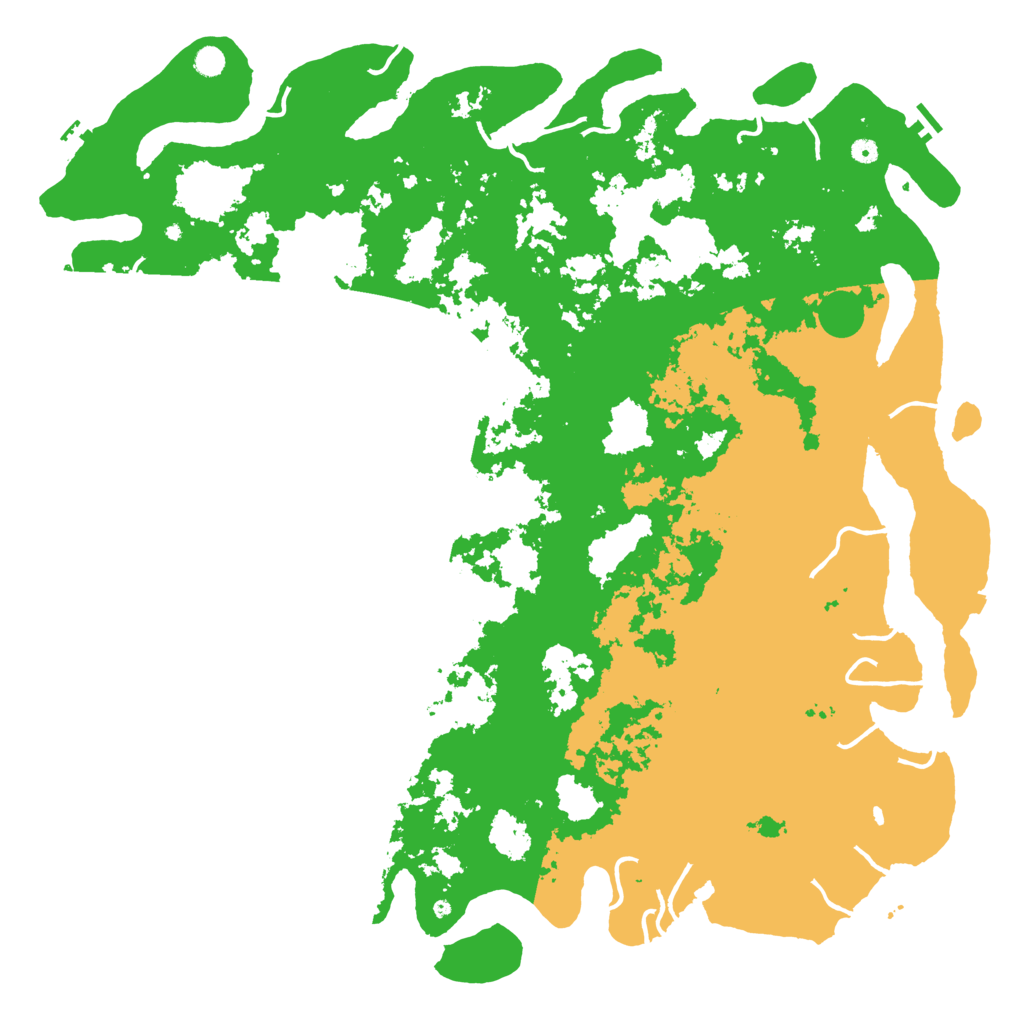 Biome Rust Map: Procedural Map, Size: 6000, Seed: 1079155075