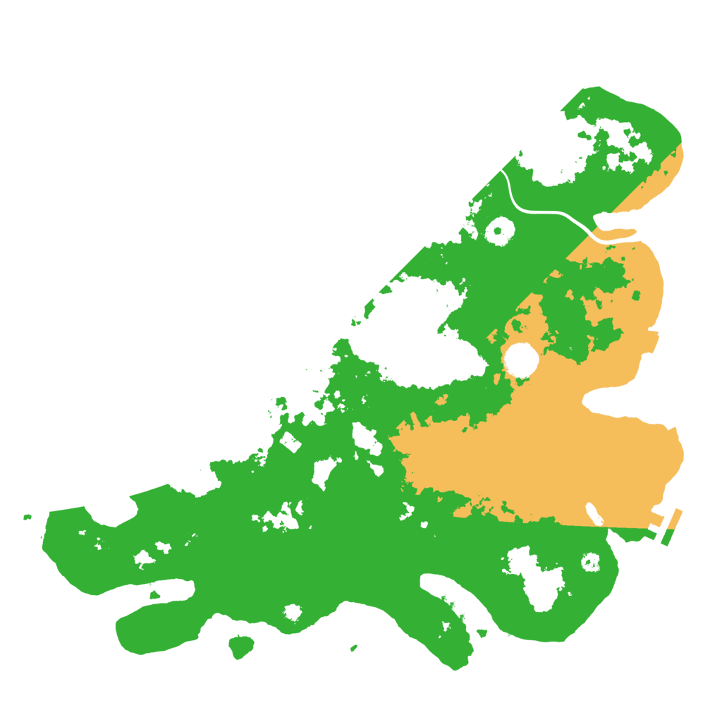 Biome Rust Map: Procedural Map, Size: 3800, Seed: 353453256