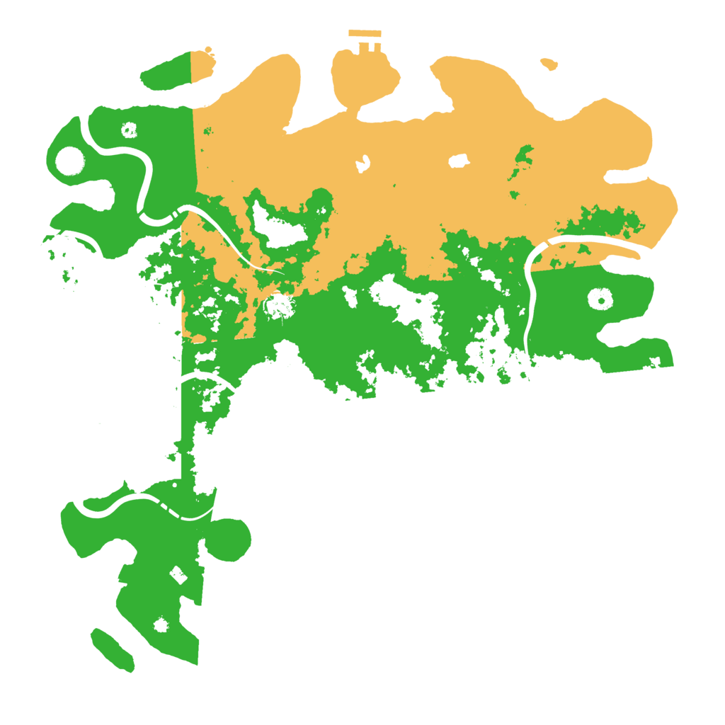 Biome Rust Map: Procedural Map, Size: 4500, Seed: 154398190