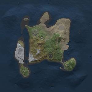 Thumbnail Rust Map: Procedural Map, Size: 2000, Seed: 12548, 4 Monuments