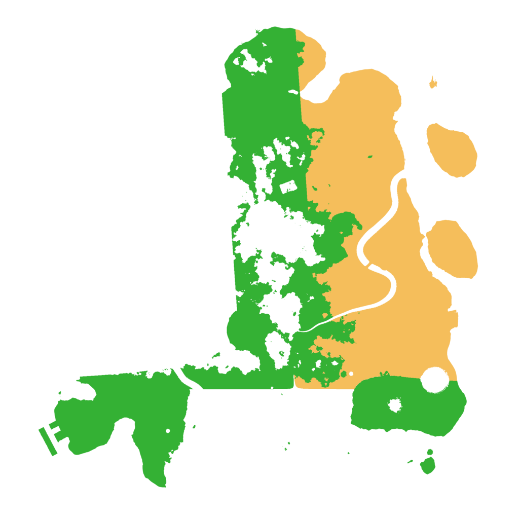 Biome Rust Map: Procedural Map, Size: 3500, Seed: 437655943