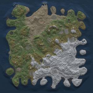 Thumbnail Rust Map: Procedural Map, Size: 4500, Seed: 855032488, 19 Monuments